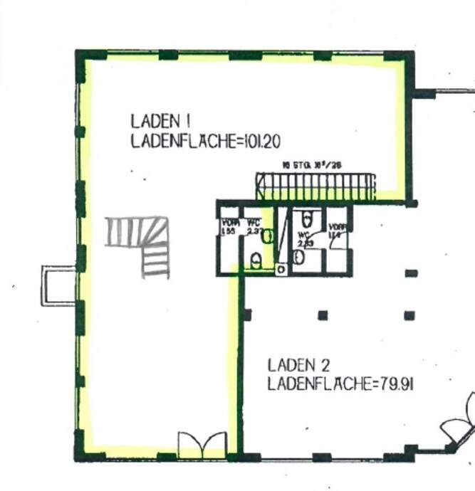 Grundriss Laden