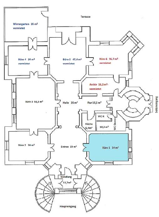 Grundriss Belle Etage
