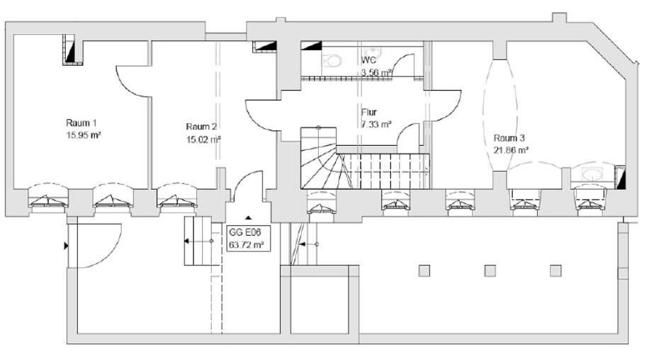 Grundriss Gartengeschoss