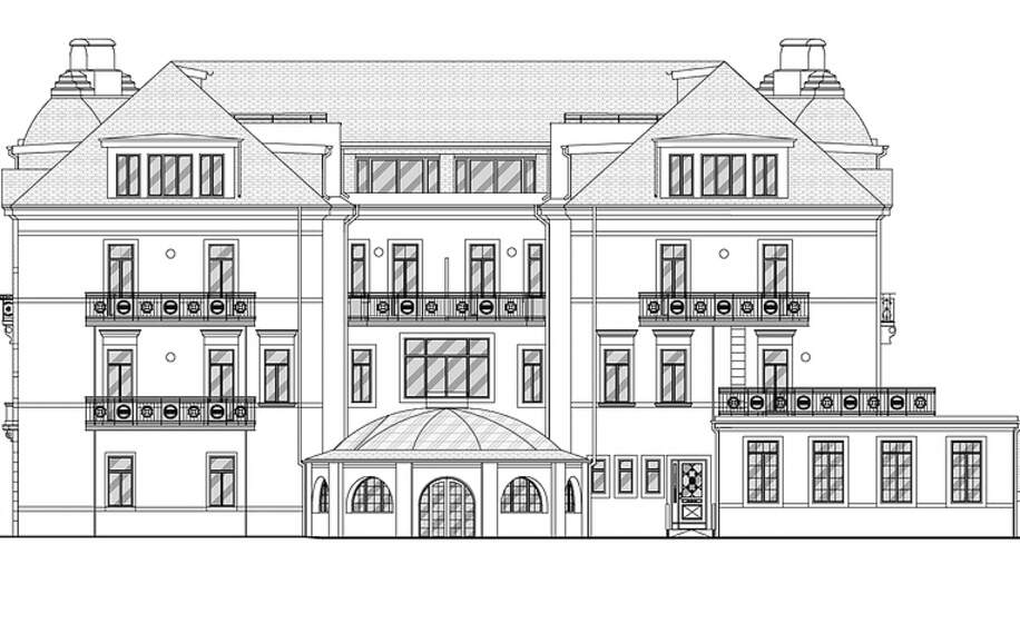 Rückansicht Gebäude