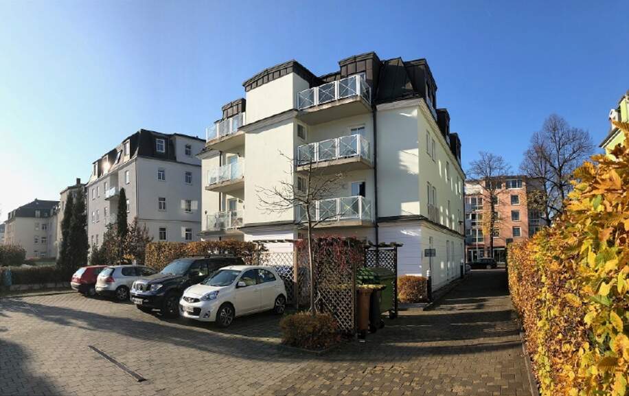 Rückansicht Gebäude - Immobilienmakler Dresden, Chemnitz, Leipzig