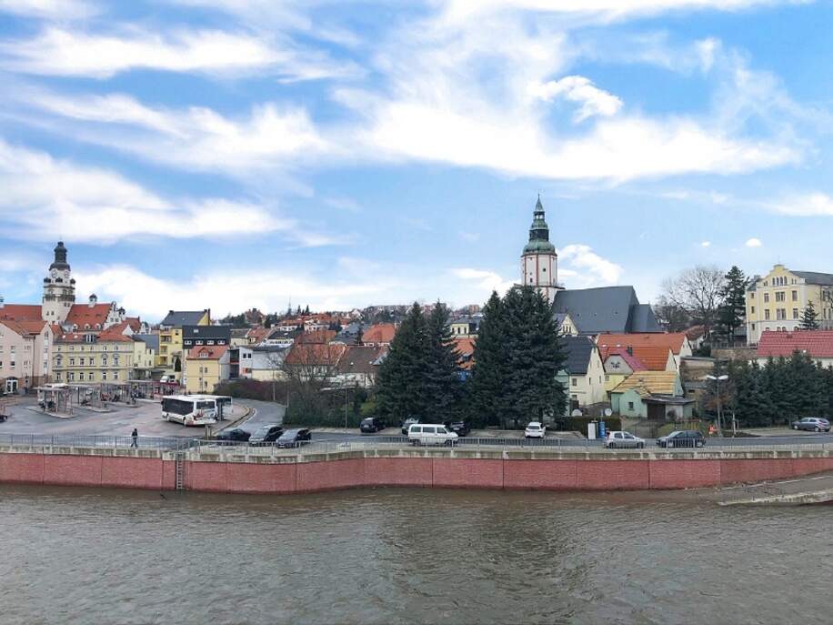 Ausblick auf Stadtzentrum Döbeln